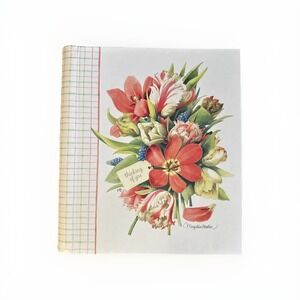 Vintage Hallmark Marjolein Bastin Card Organizer Address Book Natures Sketchbook